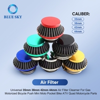 Filtre à air universel 35mm 38mm 42mm 44mm pour vélo motorisé à essence Push Mini Moto Pocket Bike ATV Quad Pièces de moto
