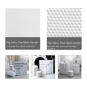 Bolsa de lavandería grande, duradera y blanca, organizador de malla para ropa sucia, sujetadores, calcetines, ropa interior, zapatos, funda para lavadora - Product Image 5