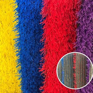 Tapis d'<span class=keywords><strong>herbe</strong></span> artificielle d'extérieur en plastique vert imitation cuir, facile à utiliser pour balcon, terrain de football, maternelle - Product Image 3