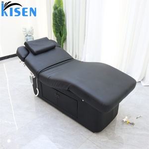 KISEN Customized Modern PU Adjustable Beauty <b>Bed</b> 4 Motors Electric Spa Facial Treatment <b>Lash</b> Extension Bedroom Gym Hotel Living - Product Image 1