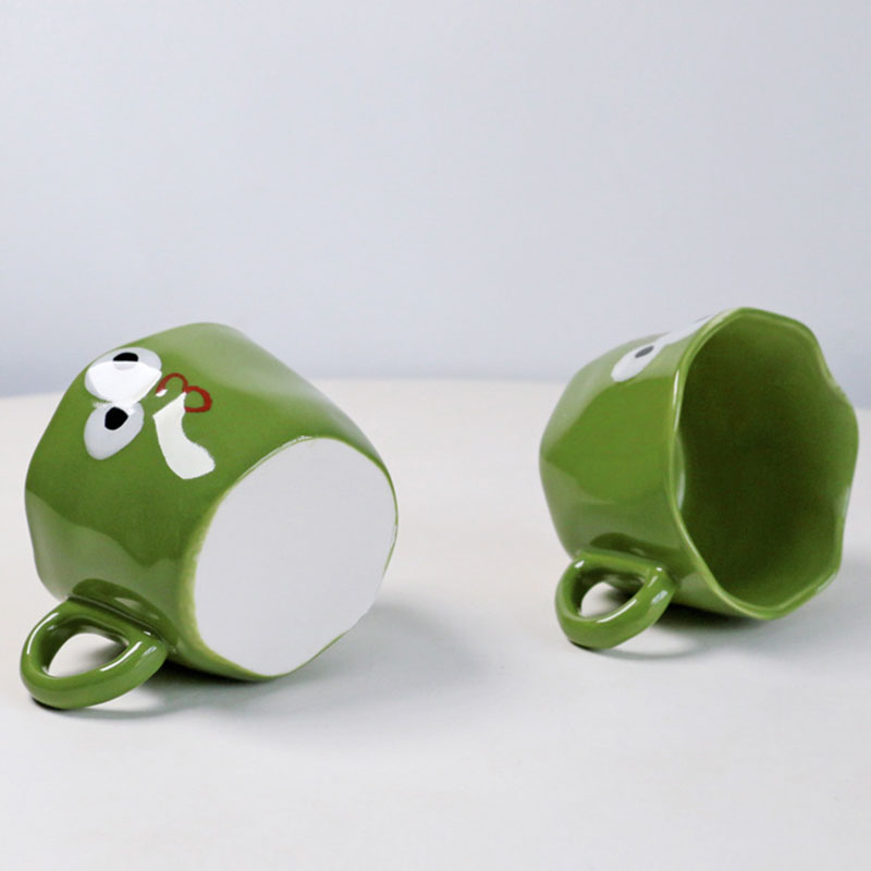 Tazza In Ceramica Dipinta A Mano Con Occhio Del Diavolo, Design Creativo Per Caffè E Tè, Capacità Media, Regalo Originale - 3