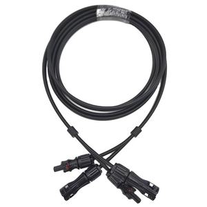 Cabo de Extensão Solar Duplo de 40cm UL94-V0 Classe de Chama Teste de Tensão de 6000V Comprimento Personalizado Grau de Segurança PPE Isolamento II -40 - Product Image 1