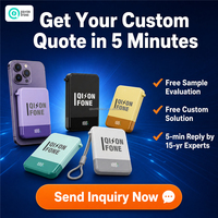 QSF 5000mAh Batterie Externe Magnétique Sans Fil 22.5W Type-C Charge Rapide LED Mini Ultra Mince Portable Chargeur Powerbank Logo