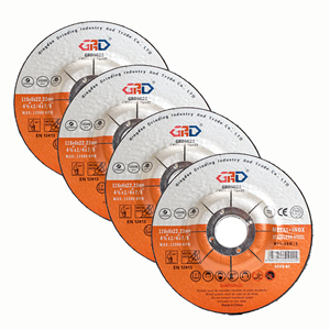 Disque à angle personnalisé <span class=keywords><strong>de</strong></span> haute dureté 115*6*22.23mm, en aluminium dépressé, liant résine, 80m/s, extra fin, GRD T27, pour ébavurage - Product Image 4