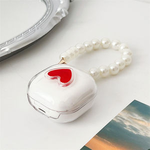 Pearl Chain Red Heart Patch Clear PC Auriculares Funda para Samsung <span class=keywords><strong>Galaxy</strong></span> <span class=keywords><strong>Buds</strong></span> 2 Pro <span class=keywords><strong>Galaxy</strong></span> <span class=keywords><strong>Buds</strong></span> <span class=keywords><strong>Live</strong></span> <span class=keywords><strong>Galaxy</strong></span> <span class=keywords><strong>Buds</strong></span> - Product Image 5