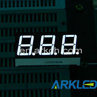 Module d'affichage led couleur rouge de 0.8 pouces à 3 chiffres et 7 segments