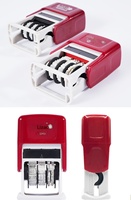 Tampon encreur automatique en plastique à date préimprimée, rechargeable, pour enseignants, tampon de contrôle qualité, date réglable (année-mois-jour), pour bureau