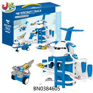 Precio de fábrica, juguete, deformación, Avión de policía, conjunto con Mini coche de policía, pista de juguetes, Avión de fricción con señal de tráfico, mapa de tráfico - Product Image 6