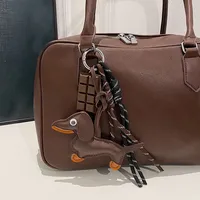 Pendentif de sac en cuir pour teckel, porte-clés créatif, cordon de sac, accessoire de sac, pendentif de clé, porte-clés de voiture, breloque cadeau