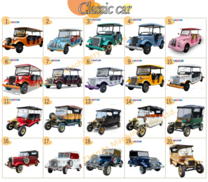 Carrito de Golf Clásico de Lujo, Vehículo Turístico Premium para Hoteles y Resorts, Auto Eléctrico Vintage - Product Image 5