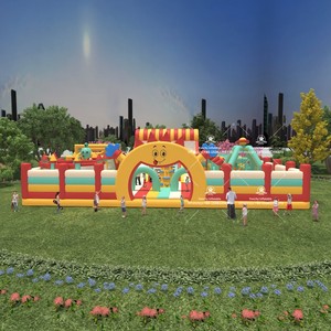 Sử dụng thương mại Tùy chỉnh Thiết kế động vật chủ đề Inflatable công viên giải trí Inflatable thành phố vui vẻ cho trẻ em - Product Image 5