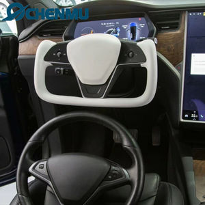 Accesorios de volante de cuero personalizados con mango deportivo para Tesla Model s X Yoke 2014-2020 Yoke para modelos Tesla Modelx - Product Image 3