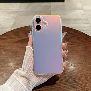 เคสโทรศัพท์ไฮบริดสำหรับ iPhone 16 PRO MAX TPU PC 2 in 1เคสโทรศัพท์ลายโฮโลแกรมไฮบริดเปลี่ยนสีกันกระแทก - Product Image 2