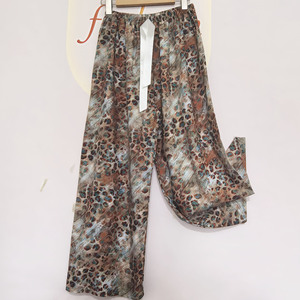 Pantalones de Pijama de Crepé de China para Mujer, Talla Grande, Holgados, Transpirables, Sencillos, Casuales, para Verano, Ropa de Dormir para Embarazadas - Product Image 2