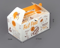 Boîte à emporter pour poulet frit, boîte à hamburger jetable, emballage pour restauration rapide, conteneur alimentaire à emporter