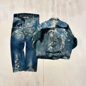 डिज़्न्यू डेनिम सेट पुरुषों कस्टम लोगो 2026 हॉट सेलिंग सर्वश्रेष्ठ गुणवत्ता वाले डिजाइनर दो टुकड़े jean मिलान सेट - Product Image 2