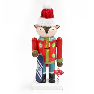 18Cm Dễ Thương Navidad Trang Trí Nội Thất Hình Dạng Động Vật Thủ Công Bằng Gỗ Trẻ Em Đồ Chơi Búp Bê Đồ Trang Trí Giáng Sinh Trang Trí Món Quà Nutcracker - Product Image 5