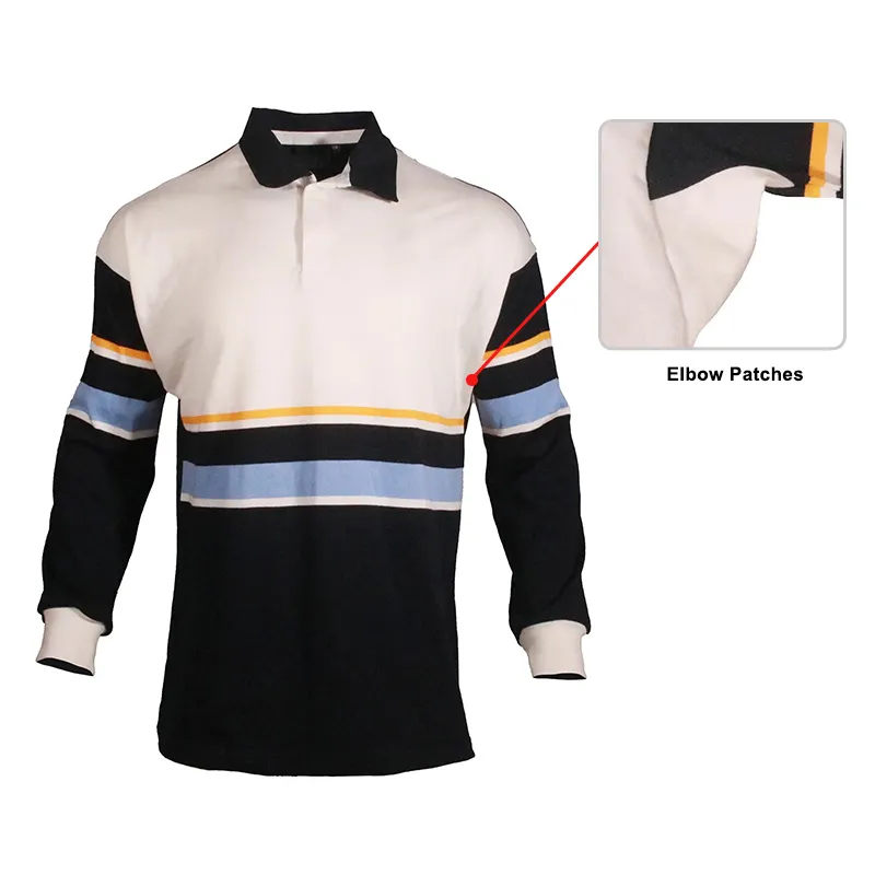 Chất lượng tốt tùy chỉnh bông bóng bầu dục polo Áo sơ mi Rugby Jumper Rugby Jerseys