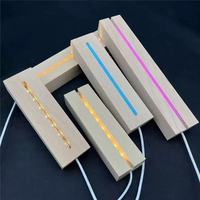 Soporte de luz LED Base DE LUZ DE haya Tamaño mini Control táctil remoto USB Moda Hermoso soporte de acrílico que cambia de color