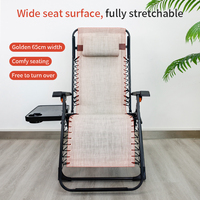 Chaise longue pliante personnalisée en métal OEM pour salon moderne, parc, cour, extérieur, détente et bain de soleil