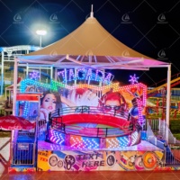 Manège mécanique Tagada, grand jeu d'attraction extérieur, Disco Tagada sur remorque, à vendre