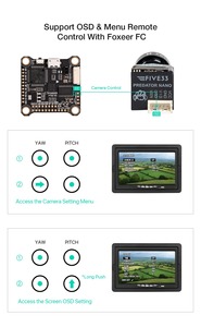 Caméra FPV Foxeer Predator 5 Nano Five33 Edition HV <span class=keywords><strong>Flip</strong></span> NTSC 1000TVL 1/3 CMOS Super PAL Commutable 14x14mm Mini Caméra pour Drone - Product Image 4