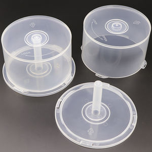 WEISHENG 100 boîtes à gâteaux pour DVD-R CD-R, boîtes pour plusieurs disques, contenants vides, conteneur à colonnes, seau de rangement pour CD DVD, support de disque en plastique - Product Image 5