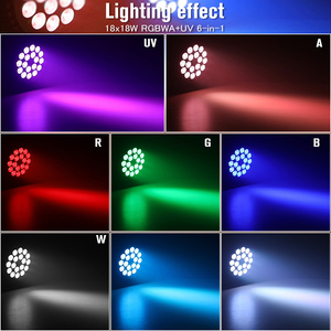 Lớn gáo LPC 1818 LED PAR ánh sáng 18x18W rgbwauv hỗ trợ ánh sáng sân khấu DJ đèn - Product Image 6