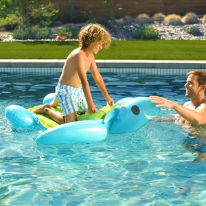 Flotador Inflable de Tortuga para Piscina, Juguete Gigante de Tortuga para Piscina con Asas para Niños, Balsa Flotante para Agua de Verano - Product Image 6