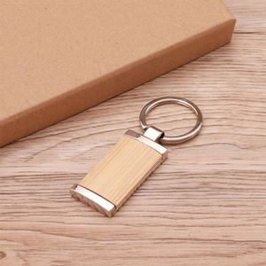 Bamboo Keychain Set Business Card Box Gift Enterprise Company Staff Meeting Business Gift Set of Bamboo and Wood - Product Image 5