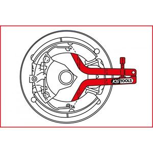 KS TOOLS-450,0240 Herramienta de montaje y desmontaje de zapatas de freno para vehículos pesados Volvo - EAN 4042146400517 - Product Image 5