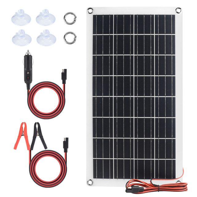 20W Solar Battery Charger & Maintainer Waterproof 12V Solar Panel with Smart 3-Stage Protection, Cigarette Lighter