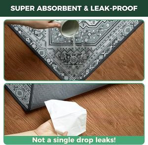 Lot de 2 tapis d'entraînement lavables pour <span class=keywords><strong>chiens</strong></span>, absorbants, réutilisables, tapis d'entraînement pour <span class=keywords><strong>chiots</strong></span>, tapis antidérapants pour <span class=keywords><strong>chiots</strong></span>, tapis de propreté pour <span class=keywords><strong>chiots</strong></span>, 18 x 24 pouces - Product Image 6