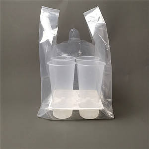 Haute Épaissie Jetable Transparent LDPE Recyclable Stand up Pouch Magasin De Thé Au Lait Emballage Commercial À Emporter - Product Image 6