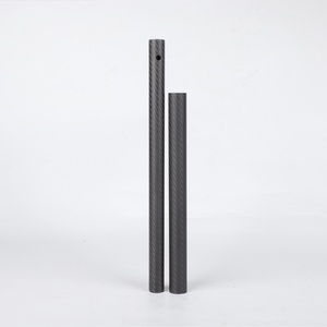 Tube en fibre de carbone 3K, finition mate, enveloppé en rouleau, 25x23x420mm - Product Image 5