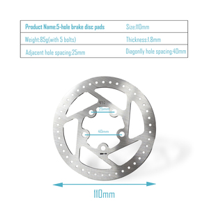 Cho M365 Điện Xe Tay Ga 110Mm 120Mm Phía Sau Bánh Xe Phanh Đĩa Rotor Với 5/6Pcs Vít Phụ Tùng Thay Thế - Product Image 3