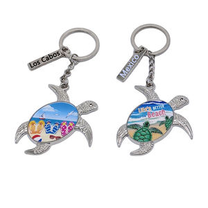 Individuelles Logo Metall Malediven Schlüsselanhänger Ozean Strand Aquarium Mantarochen Souvenir Malediven Schlüsselkette - Product Image 6