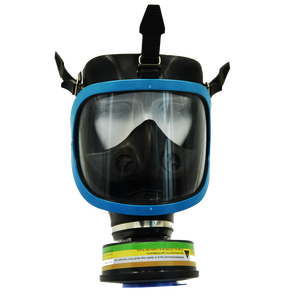 Masker Wajah silikon, CE bersertifikat anti-kimia tahan racun Gas pelindung wajah penuh Industri Kimia - Product Image 1