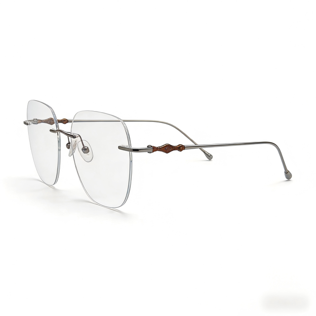 XPZ Rimless Titanium Optical Prescription Glasses for Men Women Anti-Blue Light Eyeglasses Factory Direct Custom Wholesale