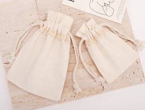 Bolso Tote Casual Ecológico con Cremallera y Estampado en Caliente, de Poliéster y Algodón de Alta Gama con Borde de Encaje, para Relojes, Anillos y Gafas de Mujer - Product Image 6