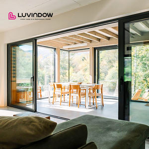 Thermisch onderbroken aluminium hef-schuifdeur, drievoudig beglaasd met Low-E glas, zwaar uitgevoerd voor villa, balkon en patio - Product Image 1