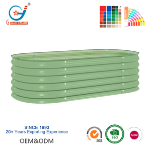 Kit de jardinière surélevée en métal de 17 pouces de hauteur, bac à plantes d'extérieur pour légumes et fleurs - Product Image 2