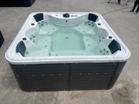 Prix d'usine HG Spa à jets LED avec remous, homologué CE, en acrylique, jacuzzi de massage, spa extérieur pour 6 personnes