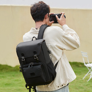 <b>Large</b> Capacity Multi-Function Photographers Multifunction Camera Computer Bag Waterproof Double Shoulder Bag Camera <b>Backpack</b> - Product Image 2