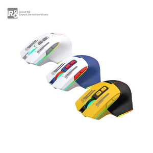 R8 recargable colorido 2,4G BT inalámbrico Gaming <span class=keywords><strong>Mouse</strong></span> 7D ergonómico RGB Light <span class=keywords><strong>Mouse</strong></span> <span class=keywords><strong>para</strong></span> Gamer Laptop Desktop aceptar LOGO personalizado - Product Image 1