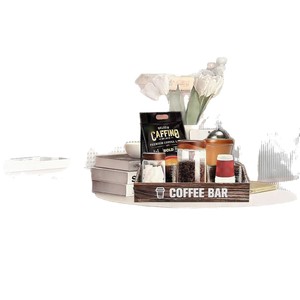 Caja de almacenamiento de vasos de papel de madera, organizador de bolsitas de té para escritorio, estante divisor para cápsulas de café - Product Image 5