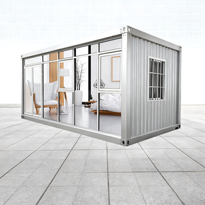 Casa Móvel Pré-fabricada em Estrutura de Aço Personalizável, Impermeável e Respirável, com Parede de Vidro para Escola ou Escritório - Product Image 2