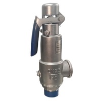 Soupape de sécurité en acier inoxydable 1/2'' 1 Bar - Soupape de décharge de pression eau-air-vapeur BSP