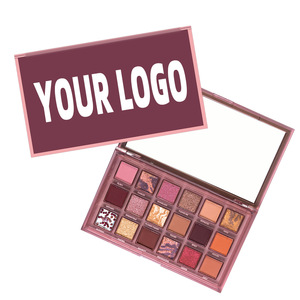 Paleta de sombras de ojos de 18 colores sin logotipo, paleta de maquillaje multiusos al por mayor para uso diario de belleza - Product Image 1
