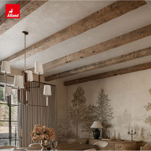 Poutres de <span class=keywords><strong>plafond</strong></span> en <span class=keywords><strong>bois</strong></span> de cèdre texturé, taillées à la main, de style ancien, de haute qualité, pour salon, provenant de la ferme historique Alland Old World. - Product Image 2